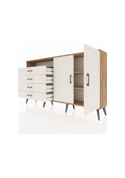 Arges Konsol 3 Raflı 4 Çekmeceli 2 Kapaklı 176x30x99 Çam-aytaşı Aytası/aytası - Atlas Çam Arges Konsol 3 Raflı 4 Çekmeceli 2 Kapaklı 176x30x99 Çam-aytaşı Aytası/aytası - Atlas Çam