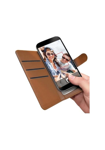 Celly Wally Xl Üniversal 4.5" 5.0" Telefonlar İle Uyumlu Kapaklı Kılıf Siyah