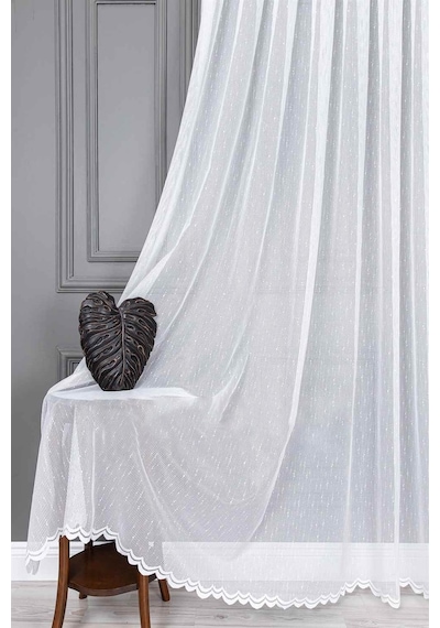 Evdepo Home Kullanıma Hazır Örme Tül Perde (540765923)