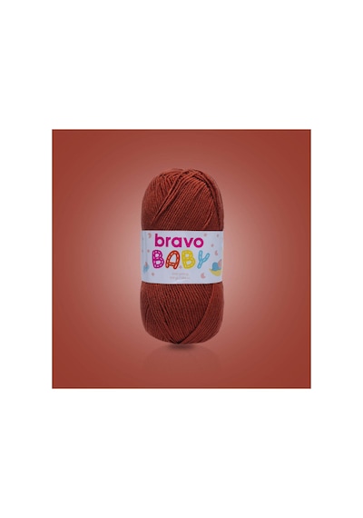Baby Tüylenmez Anti Pilling Bebek Yünü 100 Gr 250 Metre Renk Kodu: 880 Kiremit