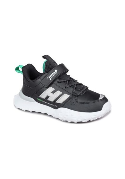 Jump 29602 Cırtlı Üniseks Çocuk Sneaker Günlük Spor Ayakkabı Siyah Siyah
