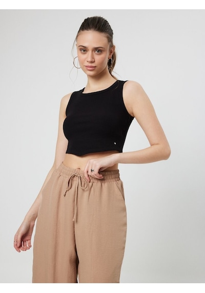 LOFT Crop Kadın Atlet Lf2031991 Q1.v1 Siyah