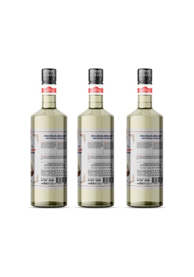 Nish Beyaz Çikolata Aromalı Şurup 3 X 700 Ml - Pet Şişe