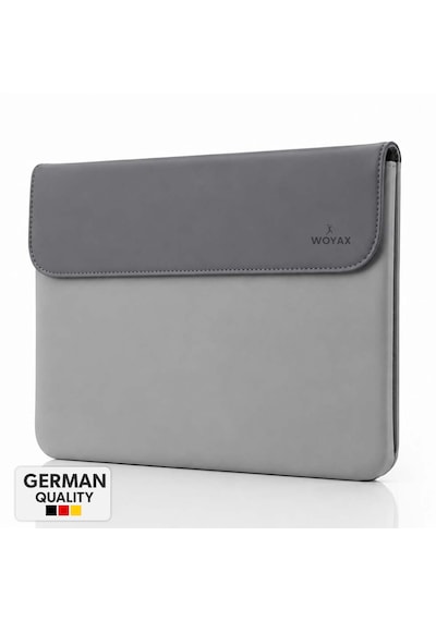 Woyax Cleanfit 13-14 İnç Gri Laptop Çantası Su Geçirmez Apple Macbook Uyumlu Kılıfı Apple iPad Tablet El Çantası