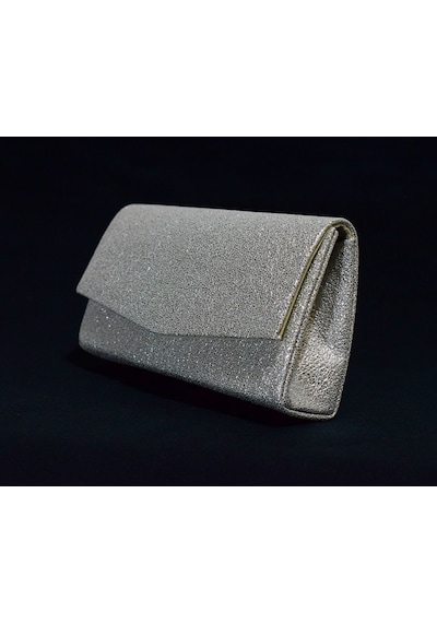 Smooth Bags Kristal Beyaz Kadın Abiye El Çantası Ve Zincir Omuz Askılı Omuz Çantası