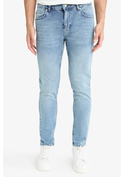 Defacto Pedro Slim Fit Dar Kalıp Normal Bel Dar Paça Jean Pantolon G2614ax25aunm39 Mavi