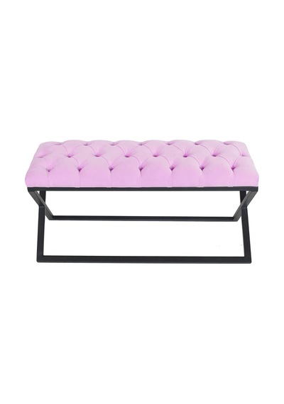 Varcera Pembe Chester Model Kapitoneli Puf&bench&koltuk&oturma Bankı&teddy Puff&yatak Odası Takımı Önü&ucu