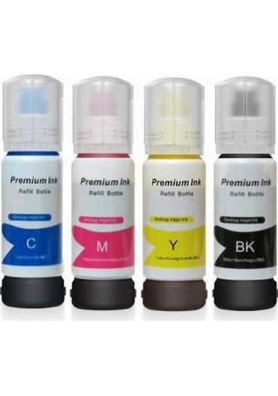 Premium® 103 Ecotank L565 Uyumlu 4 Renk Mürekkep Seti