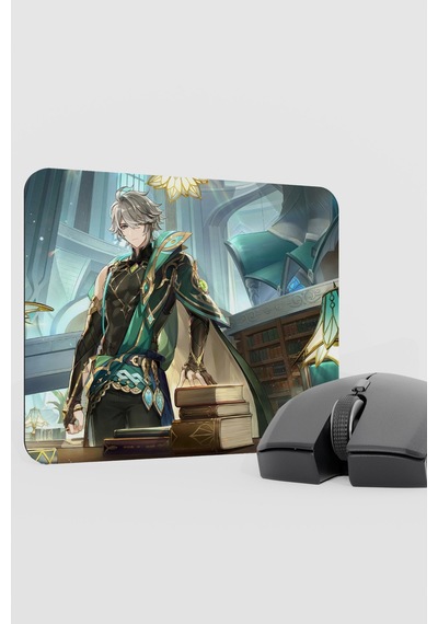 Alhaitham Genshin Impact Anime Gacha V2 - 22x18 Gaming Mouse Pad Fare Altlığı