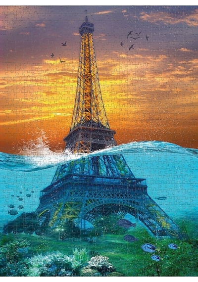Nova 1000 Parça Sürreal Eyfel Kulesi Puzzle