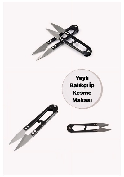 Çok Amaçlı Paslanmaz Yaylı Metal Balıkçı İp Kesme Makası / El İşi Makası