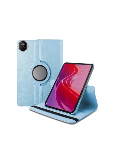 Huawei Honor Pad X7 360 Tablet Deri Kılıf - Mavi Diğer
