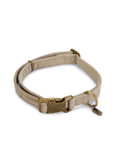 Hnrlıshp Beeztees Dbl Köpek Tasması, Kadife, Gri, 48-70cm, 25mm Çok Renkli