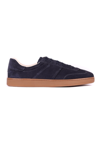 Shoetyle - Hakiki Süet Deri Lacivert Renk Erkek Sneaker - 666-sh-10-129-1572