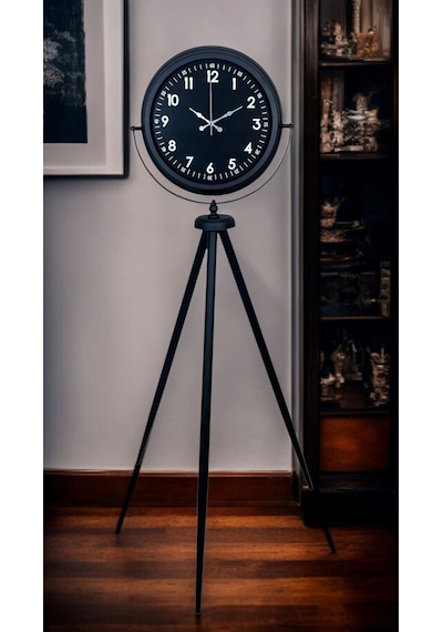 Royal Black Tripod Ayaklı Modern Tasarım Saat Çok Renkli
