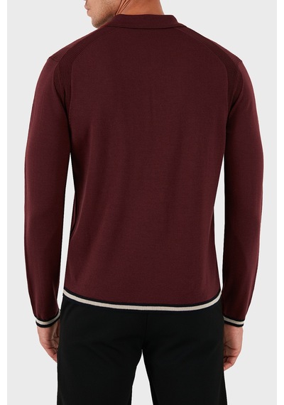 Emporio Armani Erkek Kazak Em001512 Af14158 U5086 Bordo Bordo