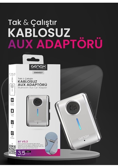 Tr Araç Ses Sistemine Uyumlu Bluetooth Araç Kiti Aparatı - Gnx027gk339