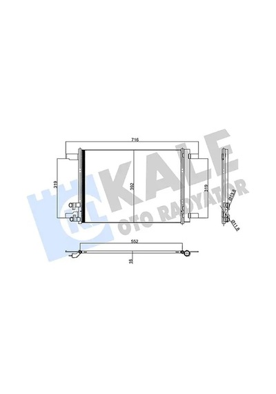 Audi A3 Klima Radyatoru 1.0 Tfsi 2016-2020 Kale 357395