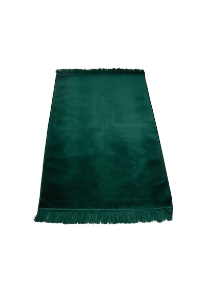 Kadife Velur Seccade Düz Renk 70x110 Cm. Yeşil