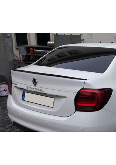 Renault Symbol 2013 Sonrası Bagaj Üstü Spoiler Piano Black Parlak Siyah (00) (ŞüsCarOto Aksesuar)