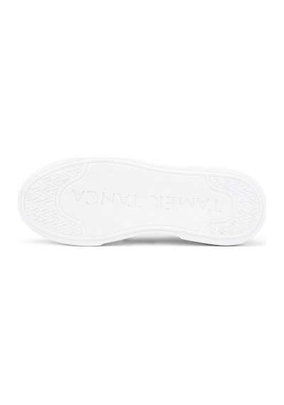 Tamer Tanca Erkek Hakiki Deri Bej Floter Sneakers & Spor Ayakkabı 1163 2526 Erk Ayk Y26 Bej Fltr