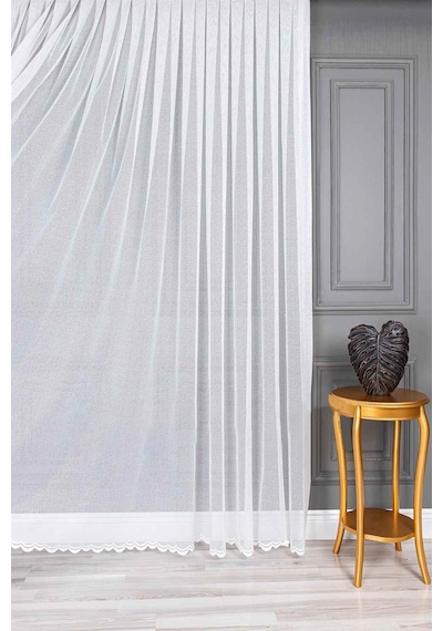 Evdepo Home Kullanıma Hazır Örme Tül Perde (540724560)