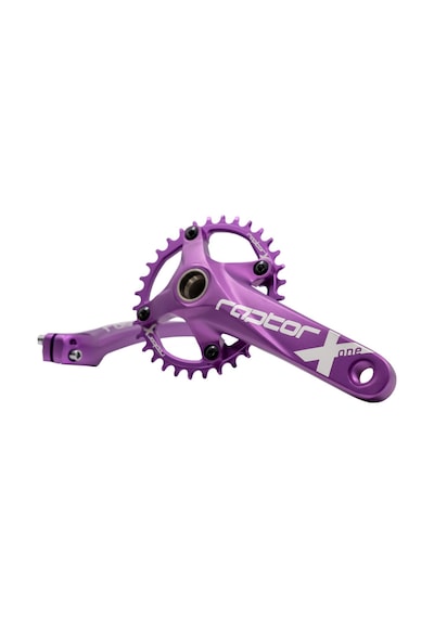 Bike Sky Raptor 32t Mor Tekli Aynakol Mtb Dağ Bisikleti Krank, Alüminyum, Mor