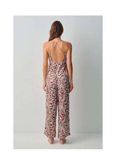 Suwen Leo Atlet Pantolon Pijama Takımı Wsh10510113543 Leopar