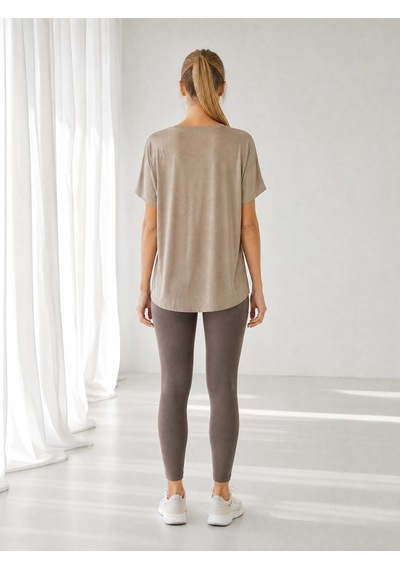 Nealirsanall.com Kadın V Yaka Yarasa Kol Oversize Penye Tunik - Salaş Kesim Pamuklu Tişört Tunik Bej Nealirsanall.com Kadın V Yaka Yarasa Kol Oversize Penye Tunik - Salaş Kesim Pamuklu Tişört Tunik Bej