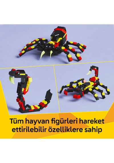 LEGO® Creator 3’ü 1 Arada Vahşi Hayvanlar: Şaşırtıcı Örümcek 31159 - 7 Yaş ve Üzeri Çocuklar için Yaratıcı Oyuncak Yapım Seti (153 Parça) LEGO® Creator 3’ü 1 Arada Vahşi Hayvanlar: Şaşırtıcı Örümcek 31159 - 7 Yaş ve Üzeri Çocuklar için Yaratıcı Oyuncak Yapım Seti (153 Parça)