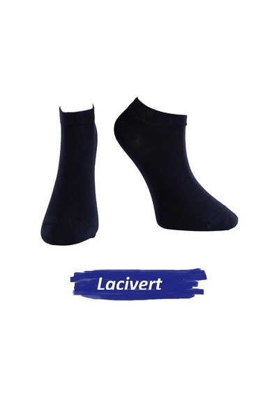 Jiber Erkek Modal Likaralı Patik Çorap 6100 - 6 Adet Lacivert
