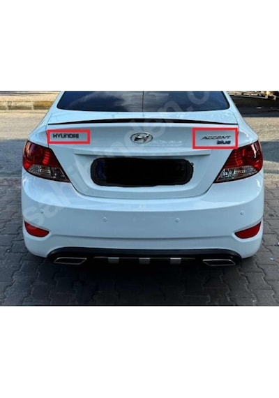 Hyundai&accent&blue 2012 Uyumlu Model Bagaj Yazısı Seti 3'lü