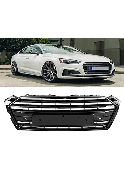 Audi A5 2018-2019-2020 B9 Siyah S5 Ön Panjur