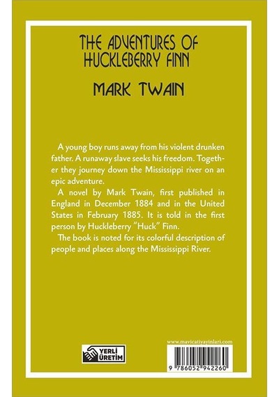 The Adventures of Huckleberry Finn-Stage 1 - Mark Twain - Mavi Çatı Yayınları
