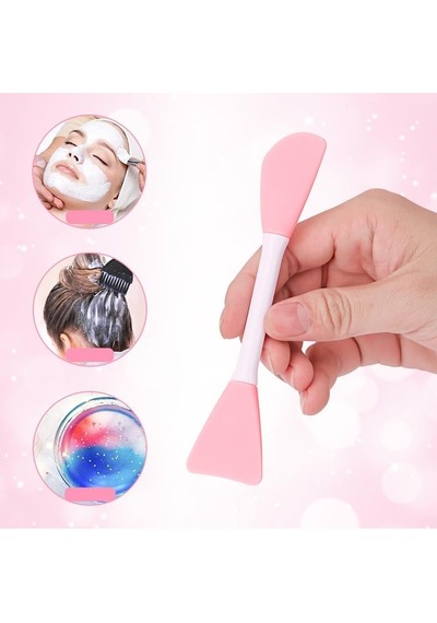 Çift Başlı Silikon Maske Uygulama Fırçası - Rc-385 Çok Renkli