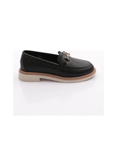 Dgn 1556 Kadin Loafer Ayakkabi Siyah