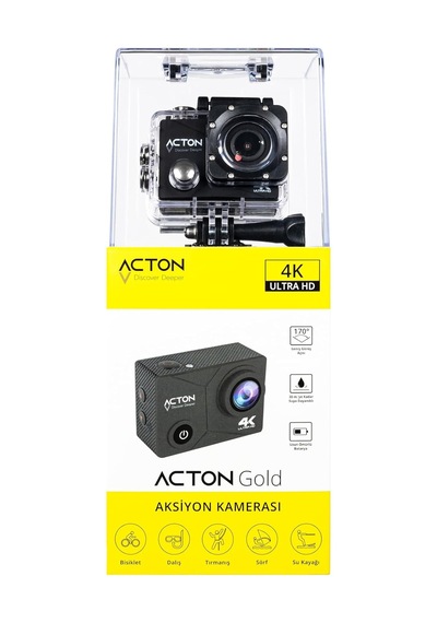 Acton Action Camera Model "gold " Siyah