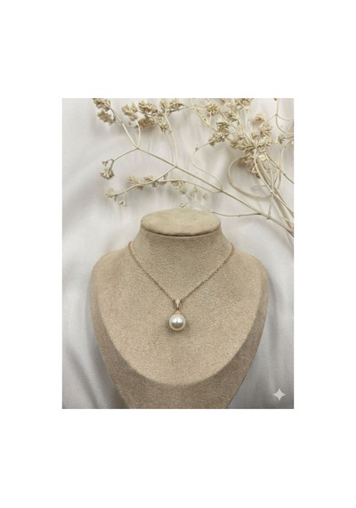 Lunarie İnci Damla Kolye Vintage Zarif Kararmaz Antialerjik Rose Gold