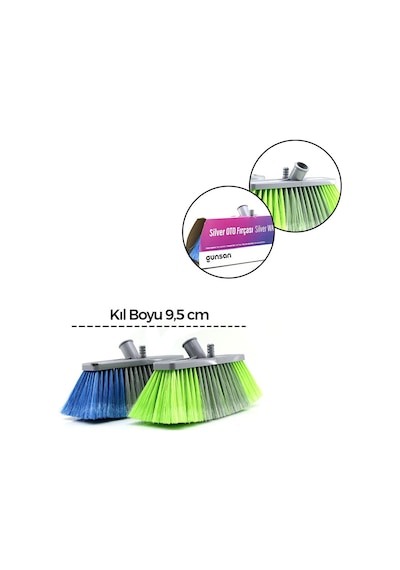 Günsan Silver Oto Yıkama Fırçası - 9.5 Cm Kıl Boyu, Yumuşak Doku, Kutulu- 12'li Paket