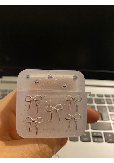 Apple Uyumlu iPhone 1/2. Nesil  Koruyucu Bluetooth Kulaklık Kılıfı Fiyonk Airpods 1/2. Nesil
