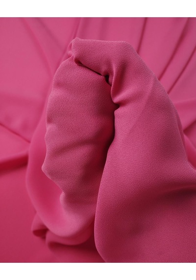 Şeker Pembe Renkte Krep Şifon Kumaş 145x300cm-11415
