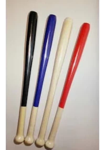 Beyzbol Sopası 61 Cm - İçi Dolu Sağlam Beyzbol Sopası Kırmızı