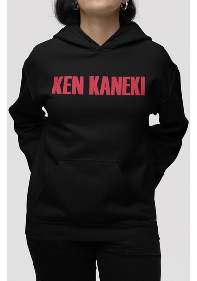 Sevbano Ken Kaneki Tokyo Ghoul Anime Sırt Baskılı Unisex Oversize Penye H Siyah