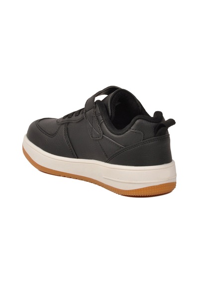 Siyah Cırtlı Unisex Çocuk Spor Ayakkabı Follow 0914 F