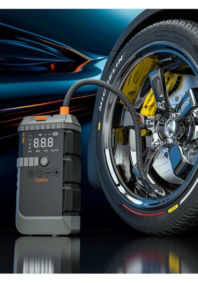 Tr Araç Akü Takviye Jump Starter + Hava Kompresörü 12000 Mah 150 Psi Dijital Ekran