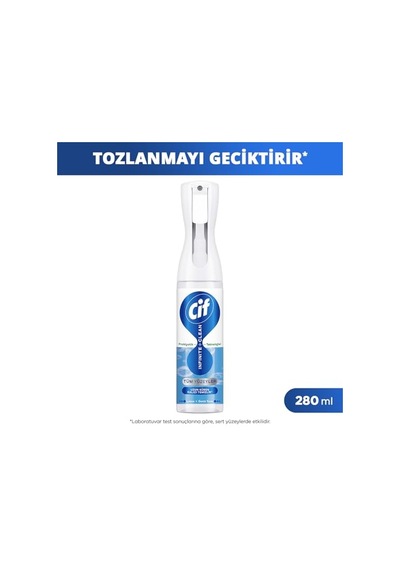 Cif Infinite Clean Doğal Probiyotikli Sprey Tüm Yüzeyler İçin Lotus & Deniz Tuzu 280 Ml Diğer