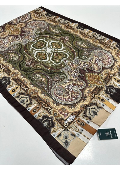 Bonjela Soft Pamuklu Şal Etro Desen Lbs1715-41747 Çok Renkli