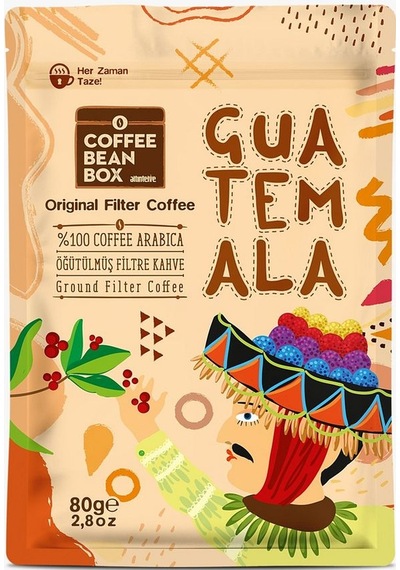 Altın Telve Coffee Bean Box Bi'dünya Filtre Kahve World Coffees 80'ler 6 x 80 G