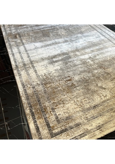 Elexus Halı Valesco 3940 Gri Bakır Modern Salon Halısı Gri Bakır
