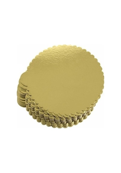 22 Cm Çapında Kalın Gold Mendil Pasta Altlığı 25 Adet Nocolor-253a9052 100 X 150